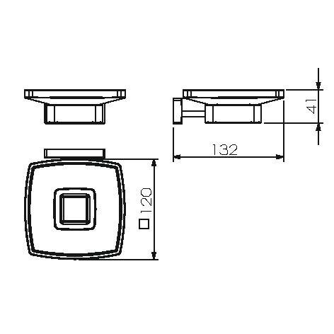 Мыльница LANGBERGER ALSTER 11915A подвесная цвет хром
