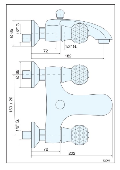Emmevi Deco Cristall, смеситель для ванны без набора для душа, цвет бронза 12001CRIBR