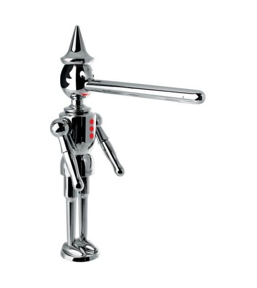 Emmevi Pinocchio, двухрычажный кухонный смеситель (излив 20,6 см), без донного клапана, цвет хром 1887/CR