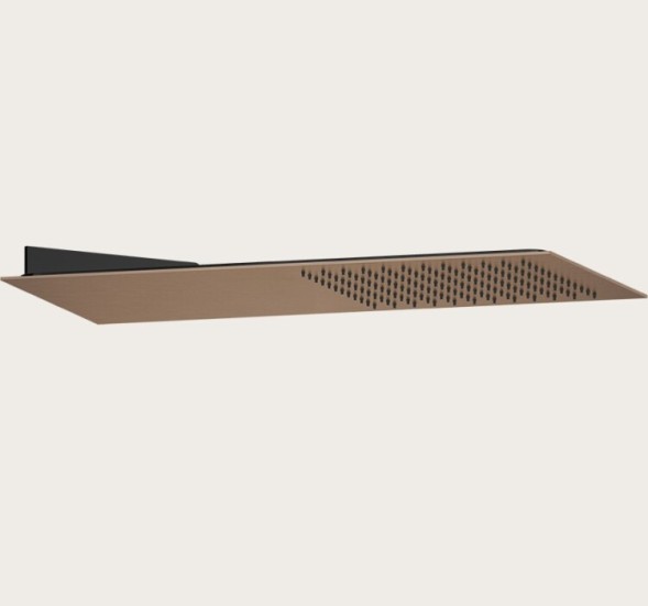 Gessi Верхний душ, Spotwater Flessa, 79*79, цвет черный брашированный металл  57203#707
