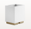 Gessi Стакан, Rettangolo, шгв 105*85*126.5, цвет белый#черный брашированный металл  20831#707