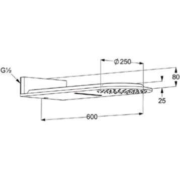 Верхний душ KLUDI A-QA 6488087-00