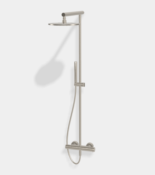 Душевая стойка, Fima Carlo Frattini, Shower column, цвет-никель брашированный F4925/SWR256SN