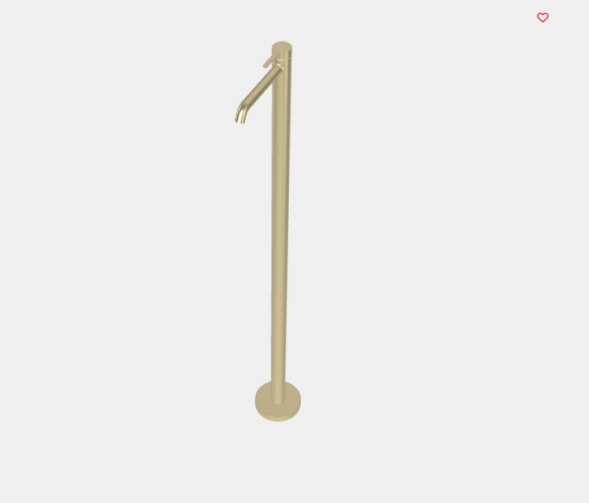 Смеситель для раковины, Fima Carlo Frattini, Snap, напольный, цвет-шампань брашированная F3111/PNHS