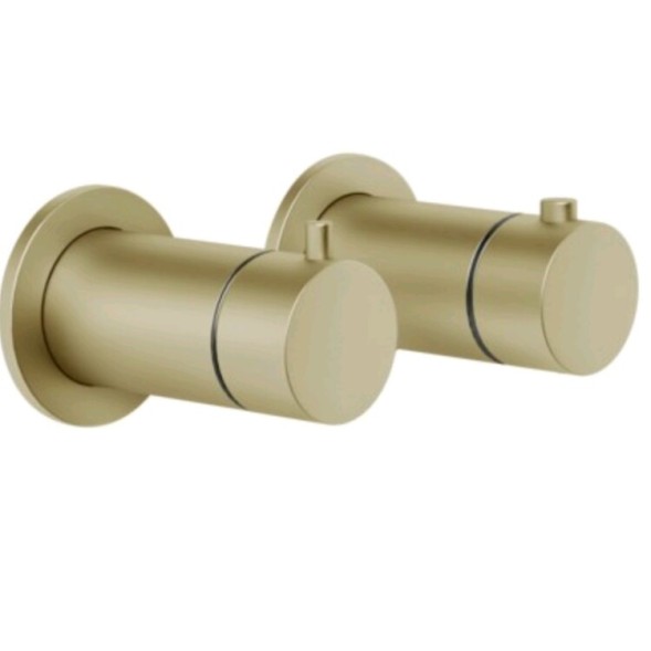 Gessi Смеситель для душа, Anello, на 3 потребителя, цвет Латунь матовая  63335#727