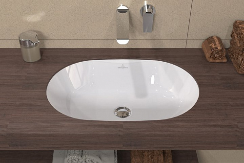 Villeroy&amp;Boch Раковина, Architectura, шгв 570*370*180, отверстия для смесителя-отсутствуют, цвет-альпийский белый 5A776101