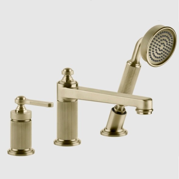 Gessi Смеситель для ванны и душа, VENTI20, цвет Латунь матовая  65037#727