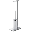 Стойка COLOMBO DESIGN SQUARE B9904 напольная с держателем туалетной бумаги и ершиком цвет хром