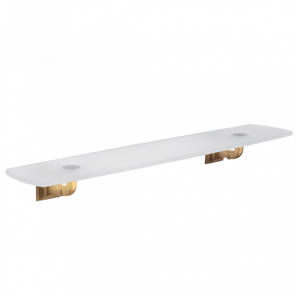 Полочка COLOMBO DESIGN PORTOFINO B3216.BR стеклянная цвет бронза
