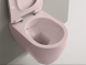 Унитаз Scarabeo MOON подвесной безободковый цвет розовый матовый 5520/CL 54