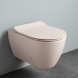 Унитаз Scarabeo MOON подвесной безободковый цвет розовый матовый 5520/CL 54