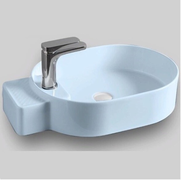 Раковина Artceram Cartesio  накладная без отверстий цвет голубой CAL001 32 99