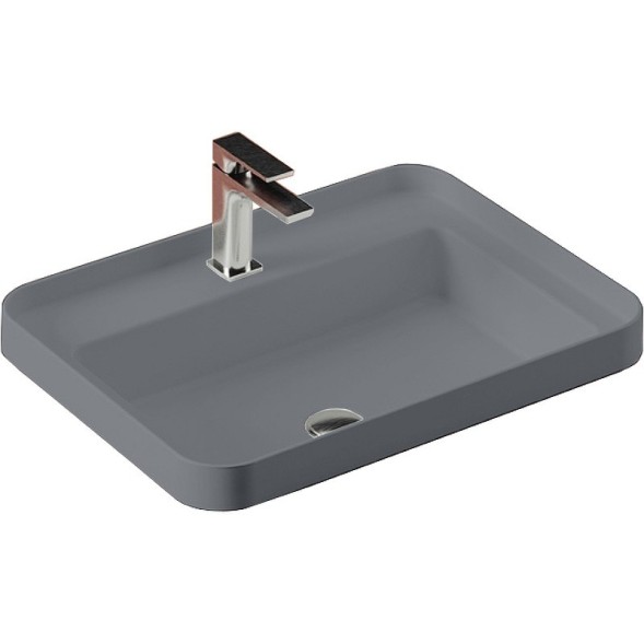 Раковина Artceram Fuori Scala полувстраиваемая с одним отверстием цвет Blue denim TFL034 37 00