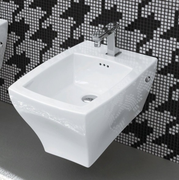 Биде Artceram Jazz подвесной с одним отверстием  цвет белый JZB001 01 00