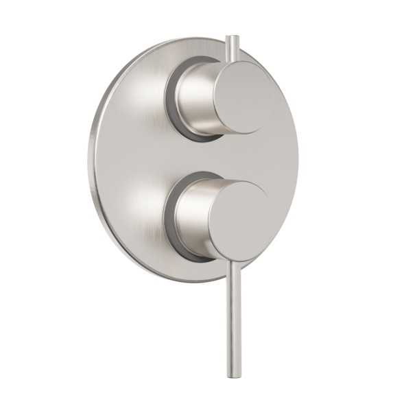 Paini 78PW6911 Смеситель для душа Кокс с дивертором на 2 потребителя встраиваемый, брашированный никель