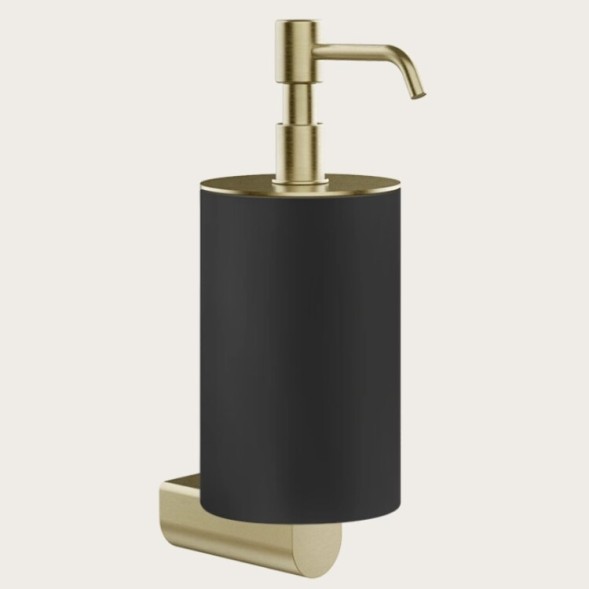 Gessi Дозатор для жидкого мыла, Rilievo, шгв 75*121*222, цвет дозатора черный брашированный металл#чёрный  59514#707