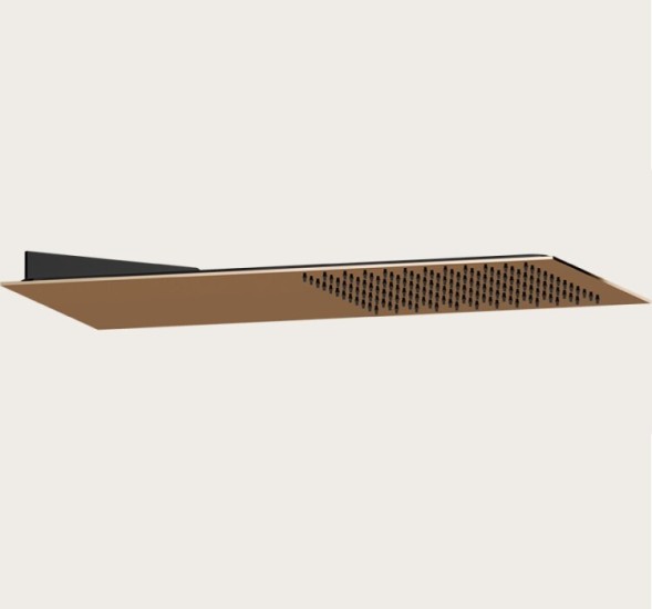 Gessi Верхний душ, Spotwater Flessa, 79*79, цвет черный брашированный металл  57205#707