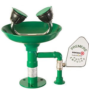 NOFER Аварийный фонтан настольный нерж. сталь/полипропилен BOCCHISF SC410 зеленый