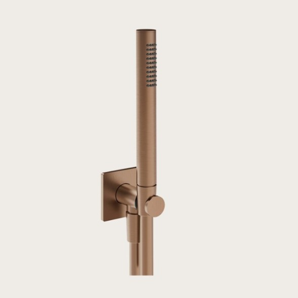 Gessi Душевой набор, Inverso Rigato, цвет черный брашированный металл  73523#707