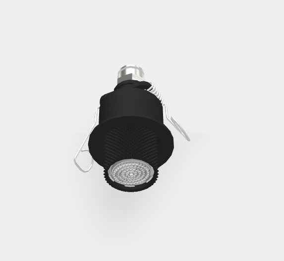 Микродуш, Fima Carlo Frattini, Waterdot, Texture G, скрытый с пружинным креплением, тип струи-дождь (Rain), цвет-черный матовый F3710GRNS