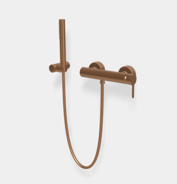 Смеситель для ванны и душа, Fima Carlo Frattini, Snap, цвет-брашированная янтарная бронза F3115ZS