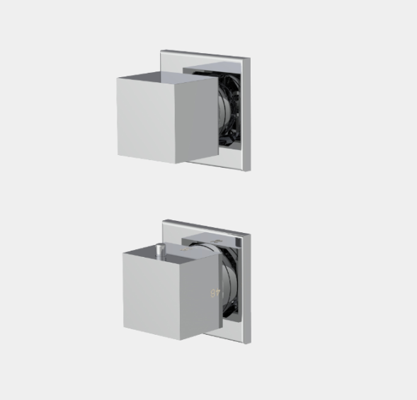 Смеситель для душа, Fima Carlo Frattini, Fimatherm, на 2 потребителя, цвет-золото брашированное F3963N7OS