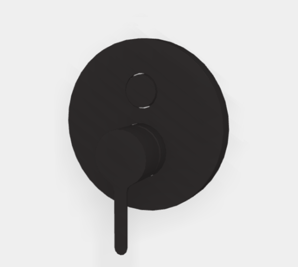 Смеситель для душа, Fima Carlo Frattini, Snap, цвет-чёрный матовый F3119E2NS