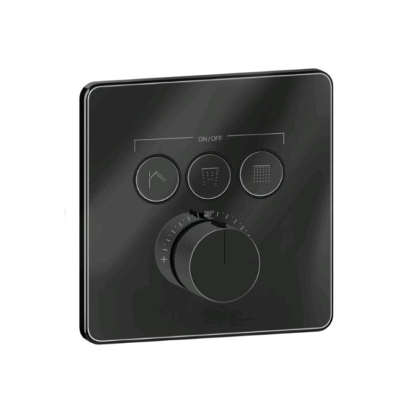 Gessi Смеситель для душа, HI FI Comfort, на 3 потребителя, цвет черный металл  38719#706