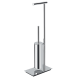 Стойка COLOMBO DESIGN SQUARE B9907 напольная с держателем туалетной бумаги и ершиком цвет хром