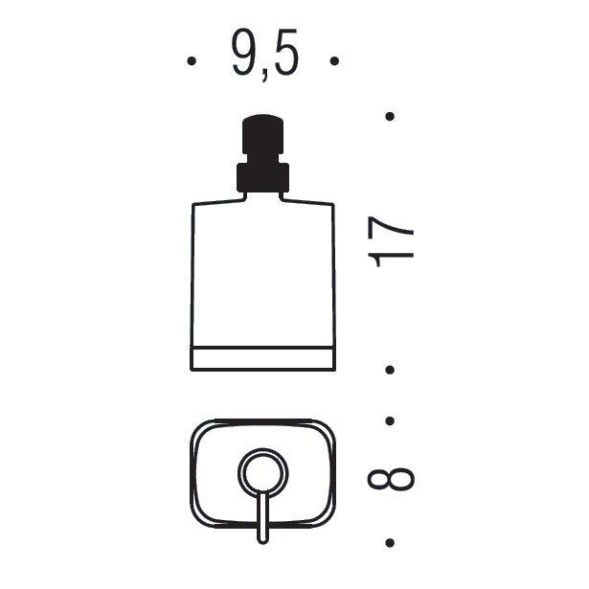 Дозатор COLOMBO DESIGN TIME W4280 настенный цвет хром