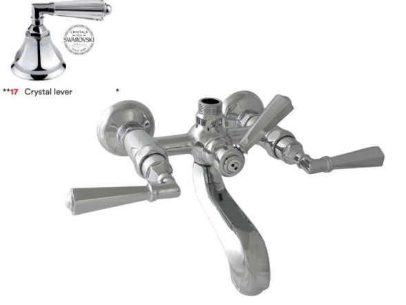 Nicolazzi Смеситель для ванны и душа Teide Metal 1900 CR 05 цвет хром