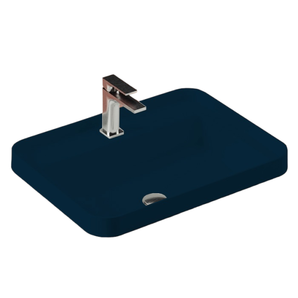 Раковина Artceram Fuori Scala полувстраиваемая с одним отверстием цвет Blue notte TFL034 36 00