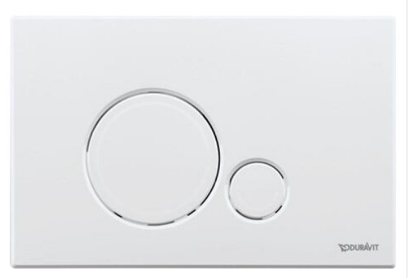 Duravit Клавиша смыва, DuraSystem, для унитаза, шгв 230*6,5*150,5, цвет белый WD5010011000/WF5120011010