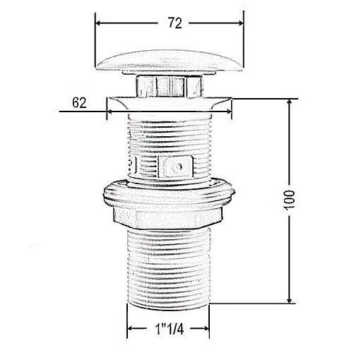 Донный клапан Artceram для раковины Up&amp;Down  керамика цвет  белый матовый ACA038 05 00