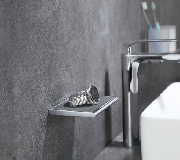 Душевая полка LANGBERGER VICO 38051F подвесная ANTI-SLIP цвет хром