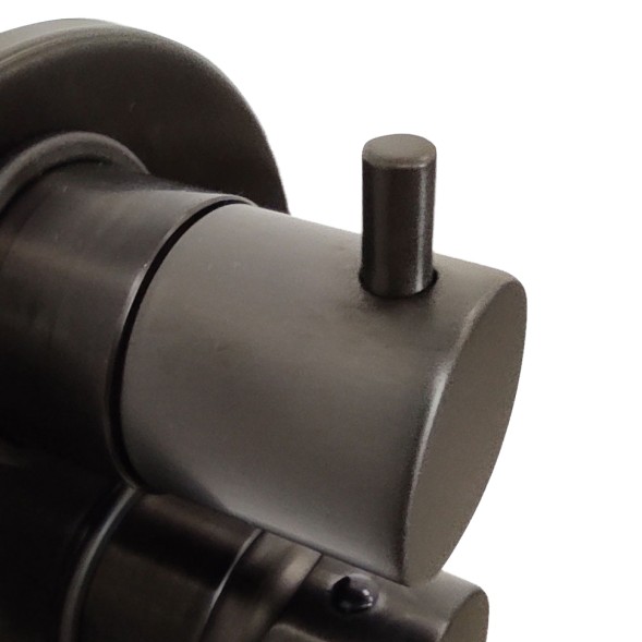 Paini 78PZ6911 Смеситель для душа Кокс с дивертором на 2 потребителя встраиваемый, брашированный чёрный