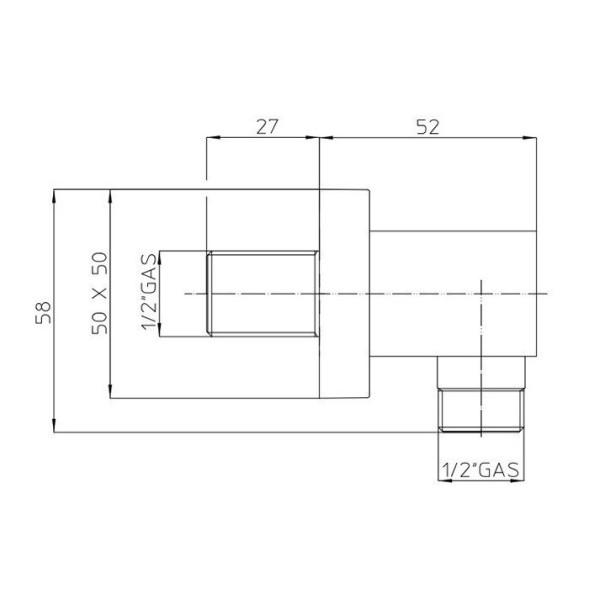 Подключение душевого шланга Bossini V00240.073 цвет черный матовый