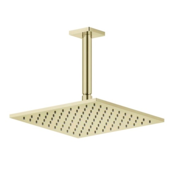 Gessi Верхний душ, Rettangolo, 300*300, цвет Матовая латунь  15185#727
