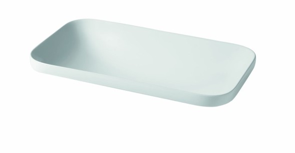 Hidra Gio,  встраиваемая прямоугольная раковина с закругленными краями 80x37x15h см, цвет черный матовый