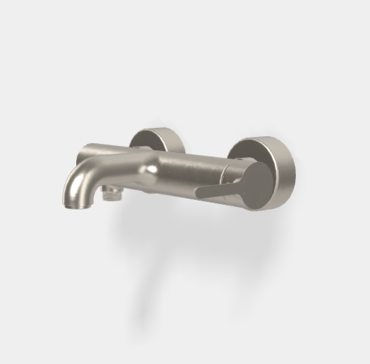 Смеситель для ванны и душа, Fima Carlo Frattini, Snap, цвет-брашированный никель F3114/1SN