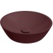 Раковина ISVEA SistemaY Soft накладная ШГВ 450*450*120 отверстия для смесителя отсутствуют цвет бордовый матовый 10SY66045-2R