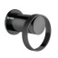 Gessi Смеситель для душа, Anello, на 1 потребитель, цвет черный металл  63361#706