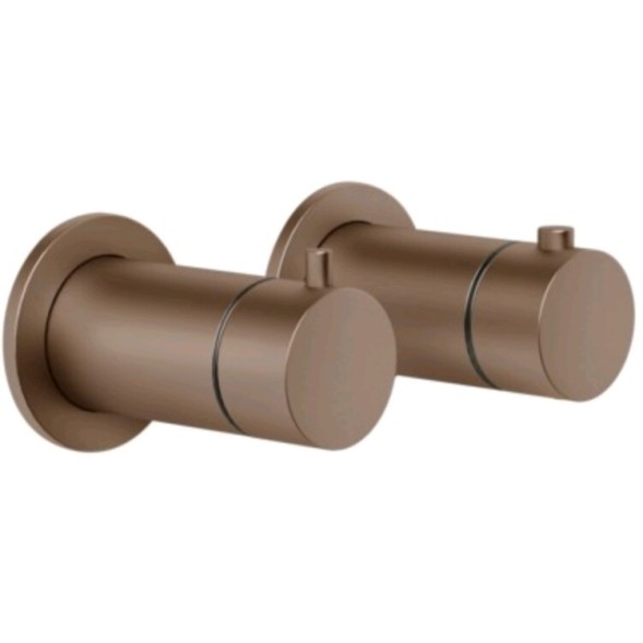 Gessi Смеситель для душа, Anello, на 3 потребителя, цвет медь матовая  63335#708