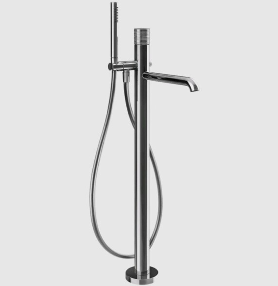 Gessi Смеситель для ванны и душа, Habito Trame, напольный, цвет хром 70328#031