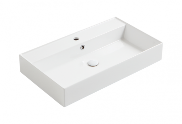 Раковина SIMAS AGILE подвесная или накладная с одним отверстием цвет белый AG81