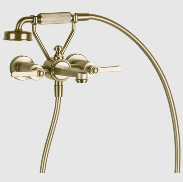 Gessi Смеситель для ванны и душа, VENTI20, цвет Латунь матовая  65113#727
