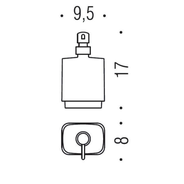 Дозатор COLOMBO DESIGN TIME W4281 настольный цвет хром