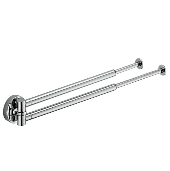 Полотенцедержатель COLOMBO DESIGN PLUS W4914 двойной выдвижной цвет хром
