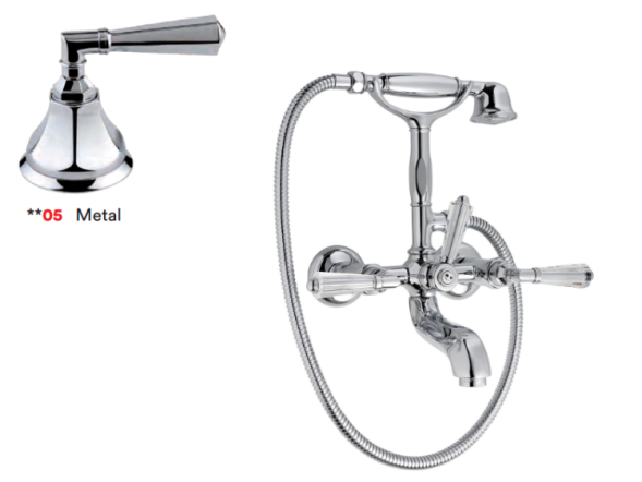 Nicolazzi Смеситель для ванны и душа Teide Metal 1901 BZ 05 цвет бронза