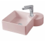 Раковина Artceram Cartesio  накладная с одним отверстием цвет розовый CAL003 33 00